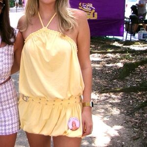 SHEIN yellow romper